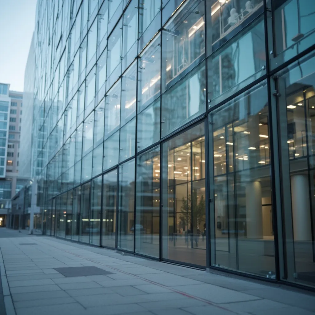 Edificio moderno de oficinas de FinanzasGlobal